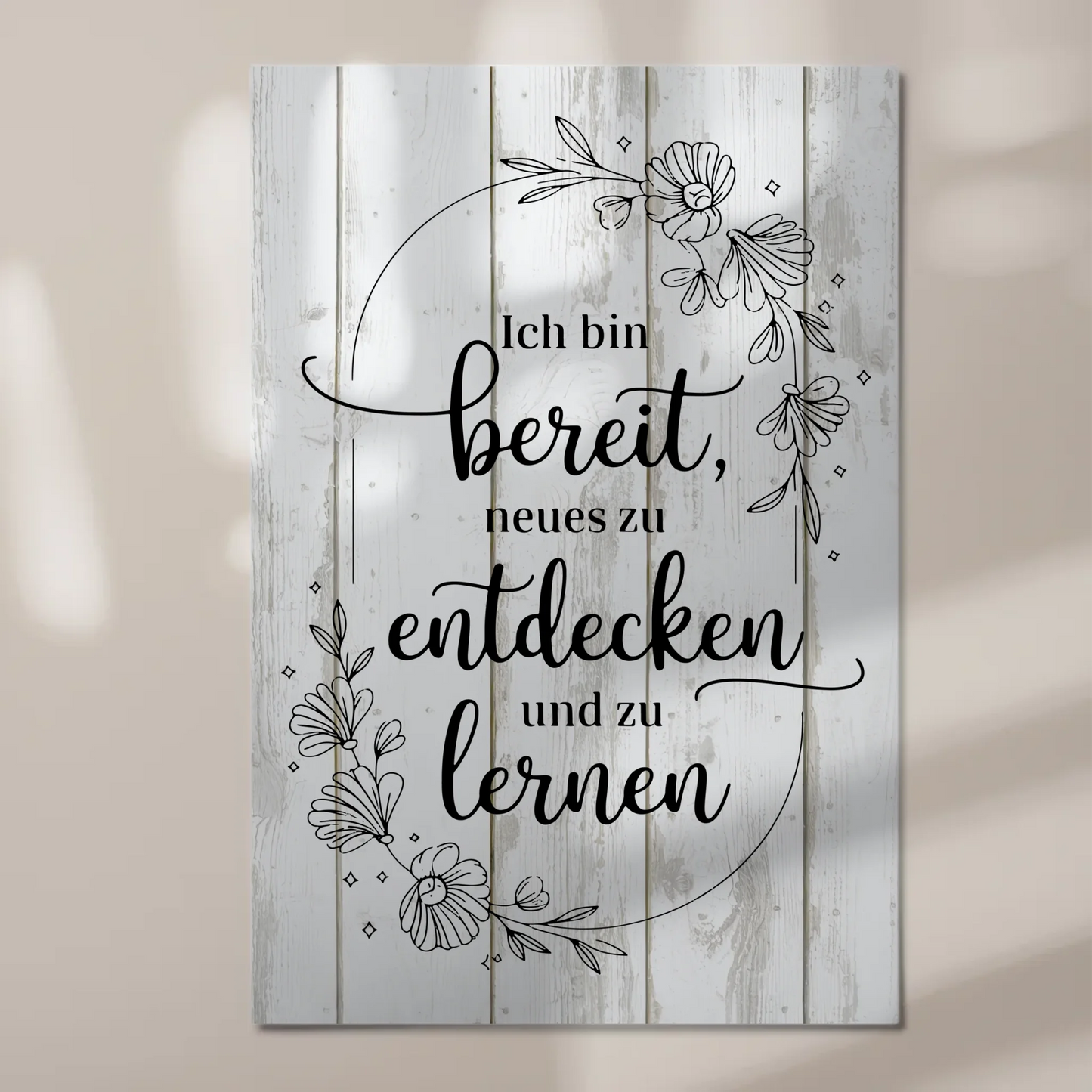 Spruch Affirmation Magnet Wandbild Positiv Neues Lernen