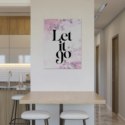 Magnet Poster mit Spruch Let it go personalisiert