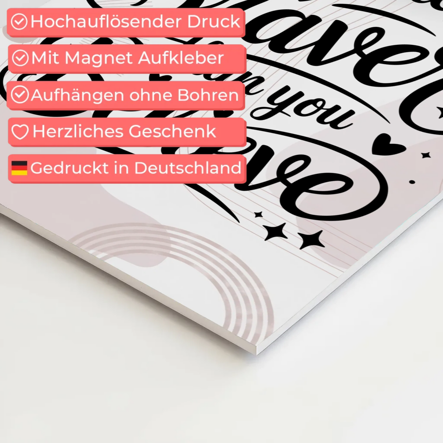 Sprüche Poster Magentisch You Are Braver als Geschenk