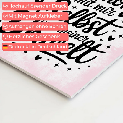 Affirmation Magnet Wandbild Positiv Ich bin in Harmonie