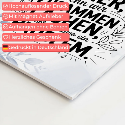 Magnet Poster mit Spruch Immer wenn wir zusammen lachen