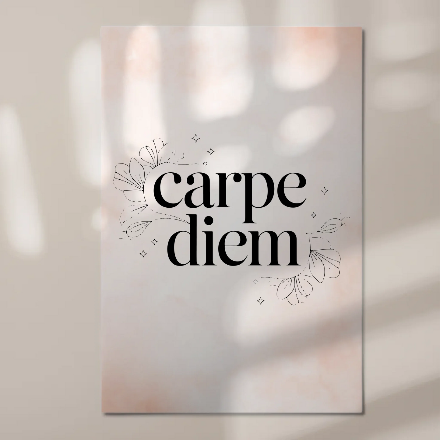 Magnet Poster mit Spruch Carpe Diem personalisiert