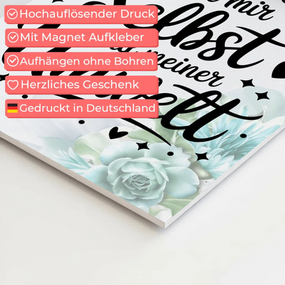 Affirmation Magnet Wandbild Ich bin in Harmonie Poster Fotoboard