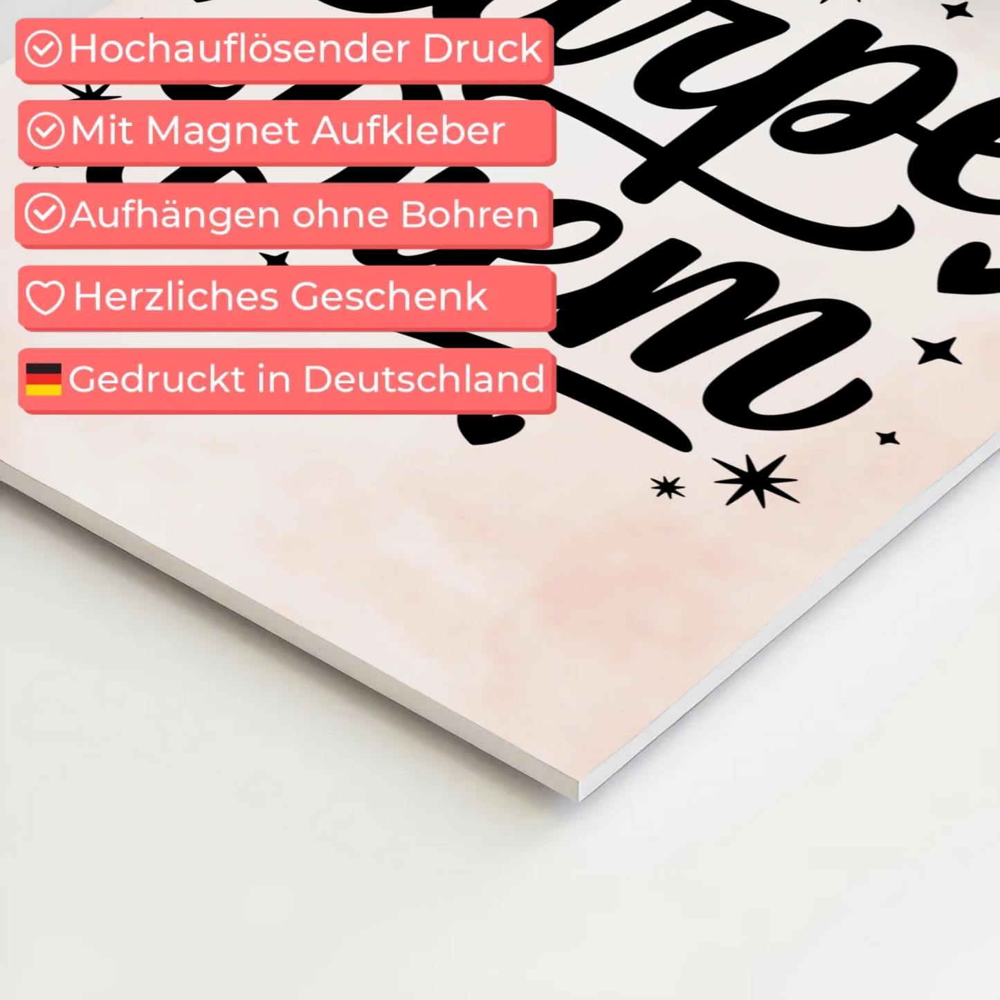 Carpe Diem Sprüche Poster Magentisch Personalisiert