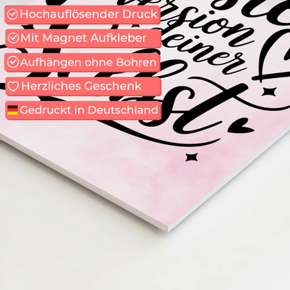 Magnet Poster Spruch Sei die beste Version deiner selbst