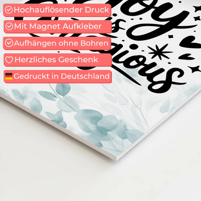 Magnet Poster Spruch Joy is Contagious personalisiert