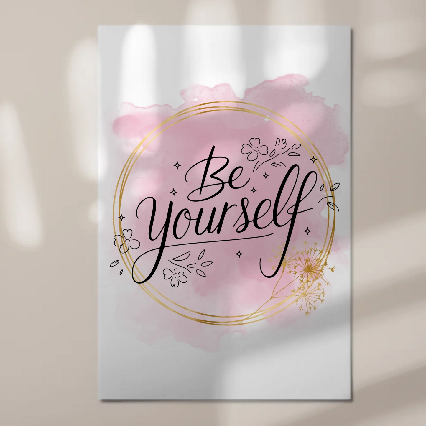 Spruch Fotoboard Magnet Wandbild Be Yourself Geschenk