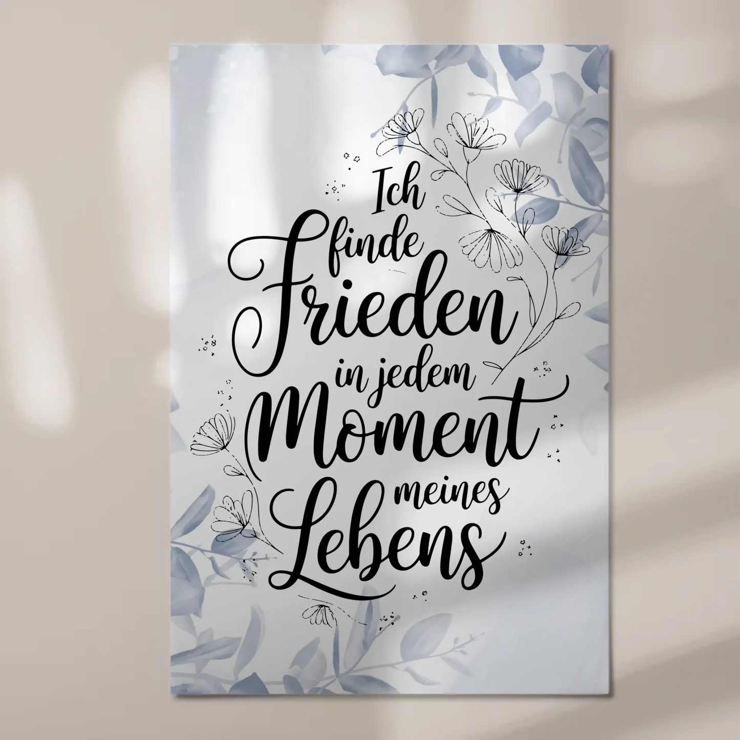 Magnet Poster mit Spruch Affirmation Positiv Frieden Leben