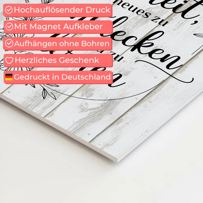 Spruch Affirmation Magnet Wandbild Positiv Neues Lernen