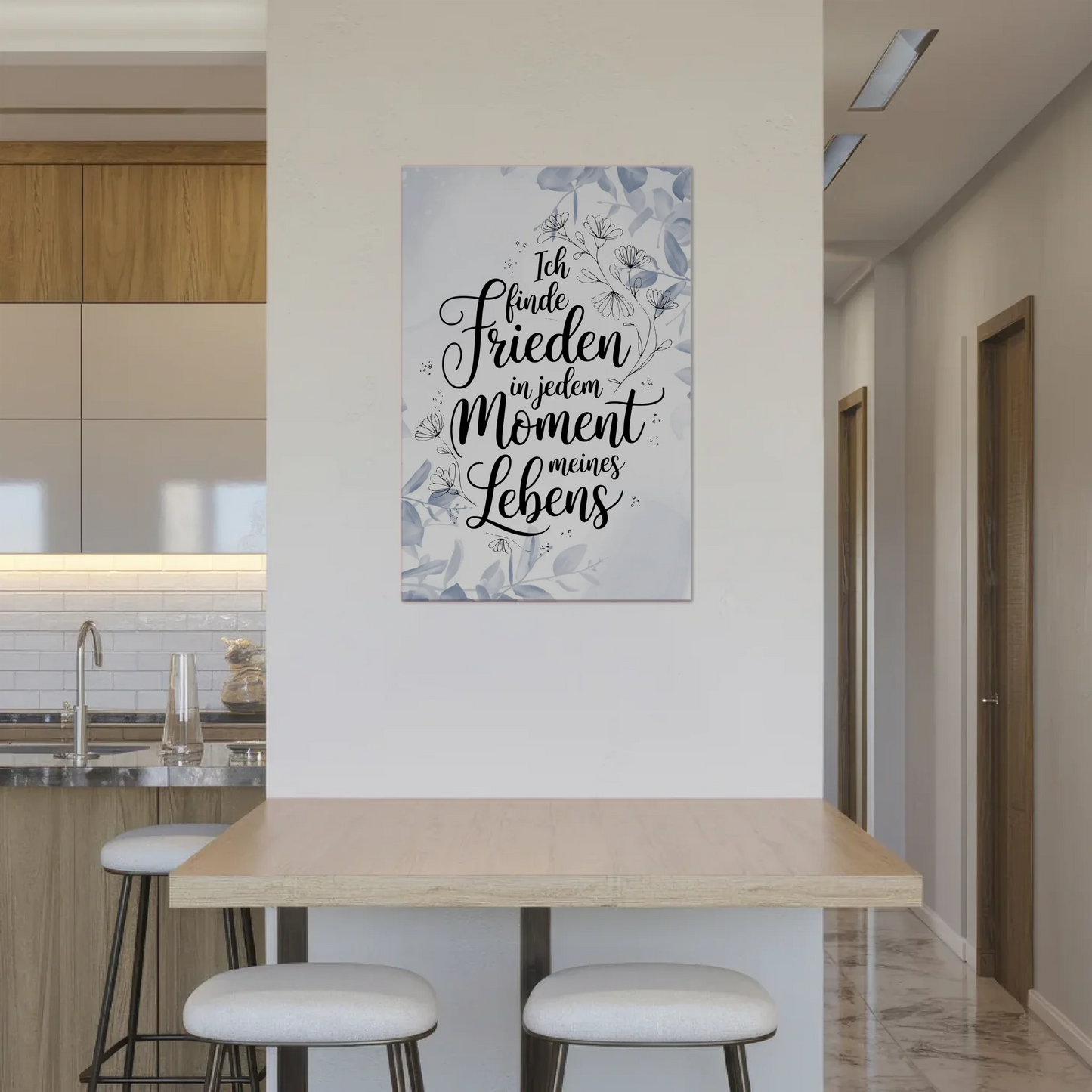 Magnet Poster mit Spruch Affirmation Positiv Frieden Leben