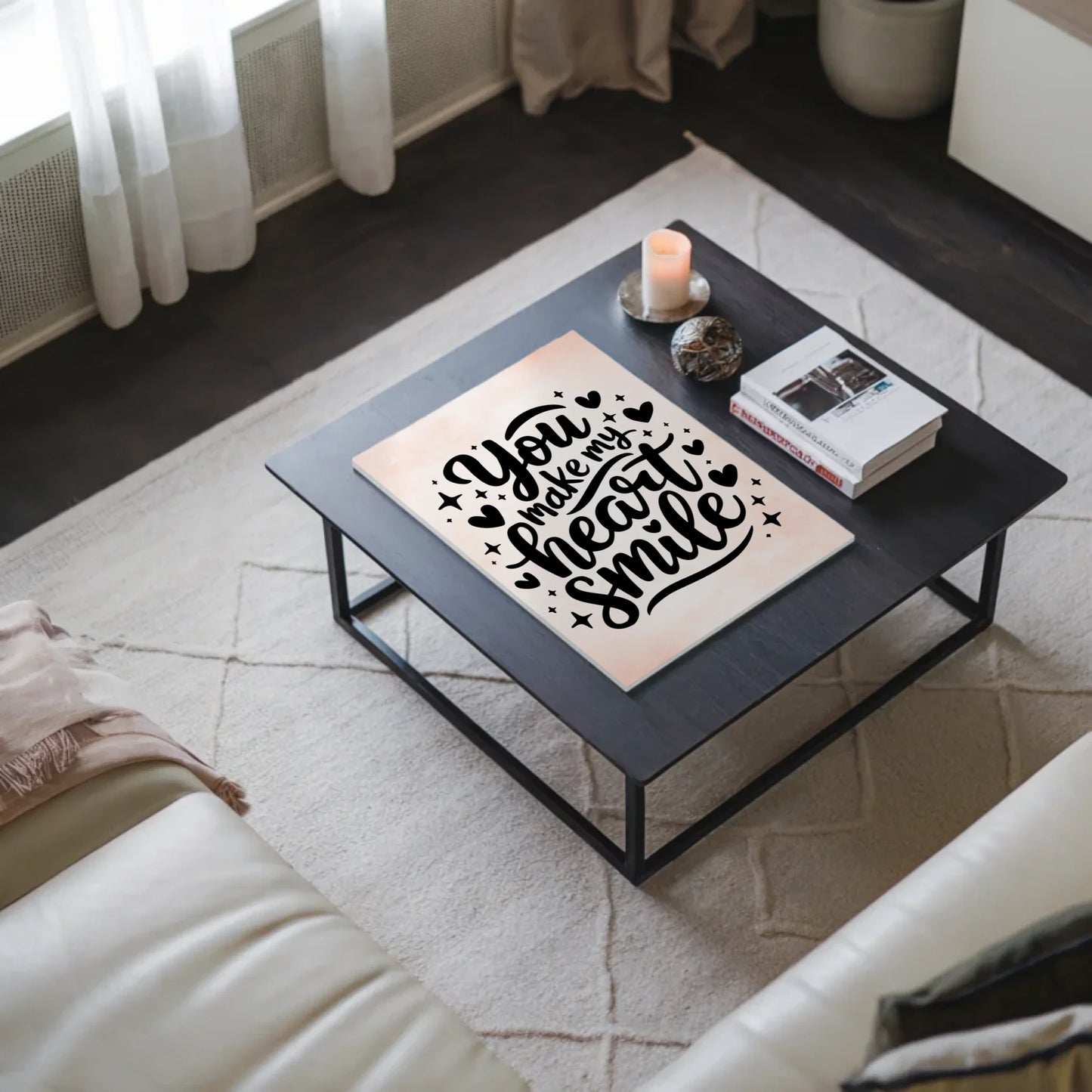 Magnet Poster Spruch You Make My Heart Smile Geschenk