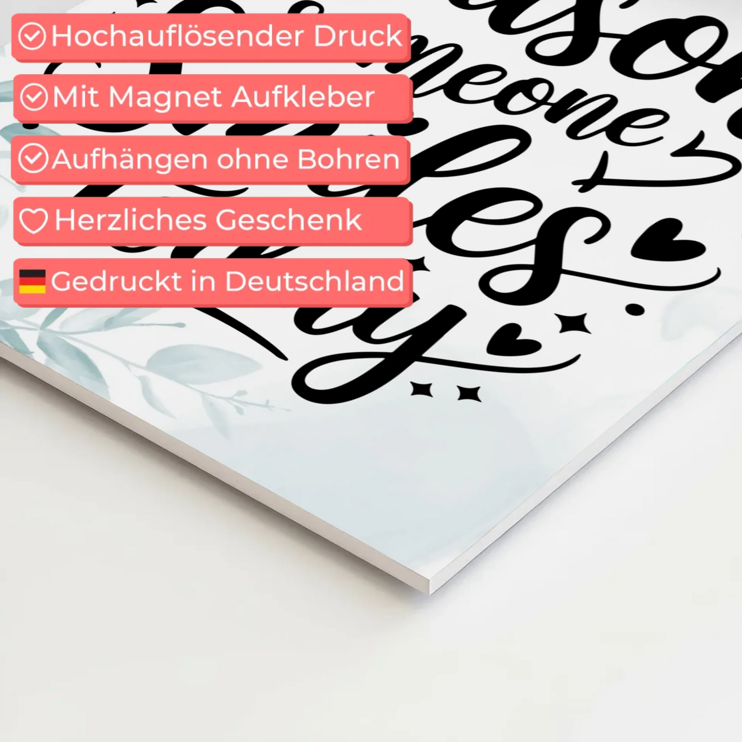 Magnet Poster Spruch Be the Reason Someone Smiles Heute