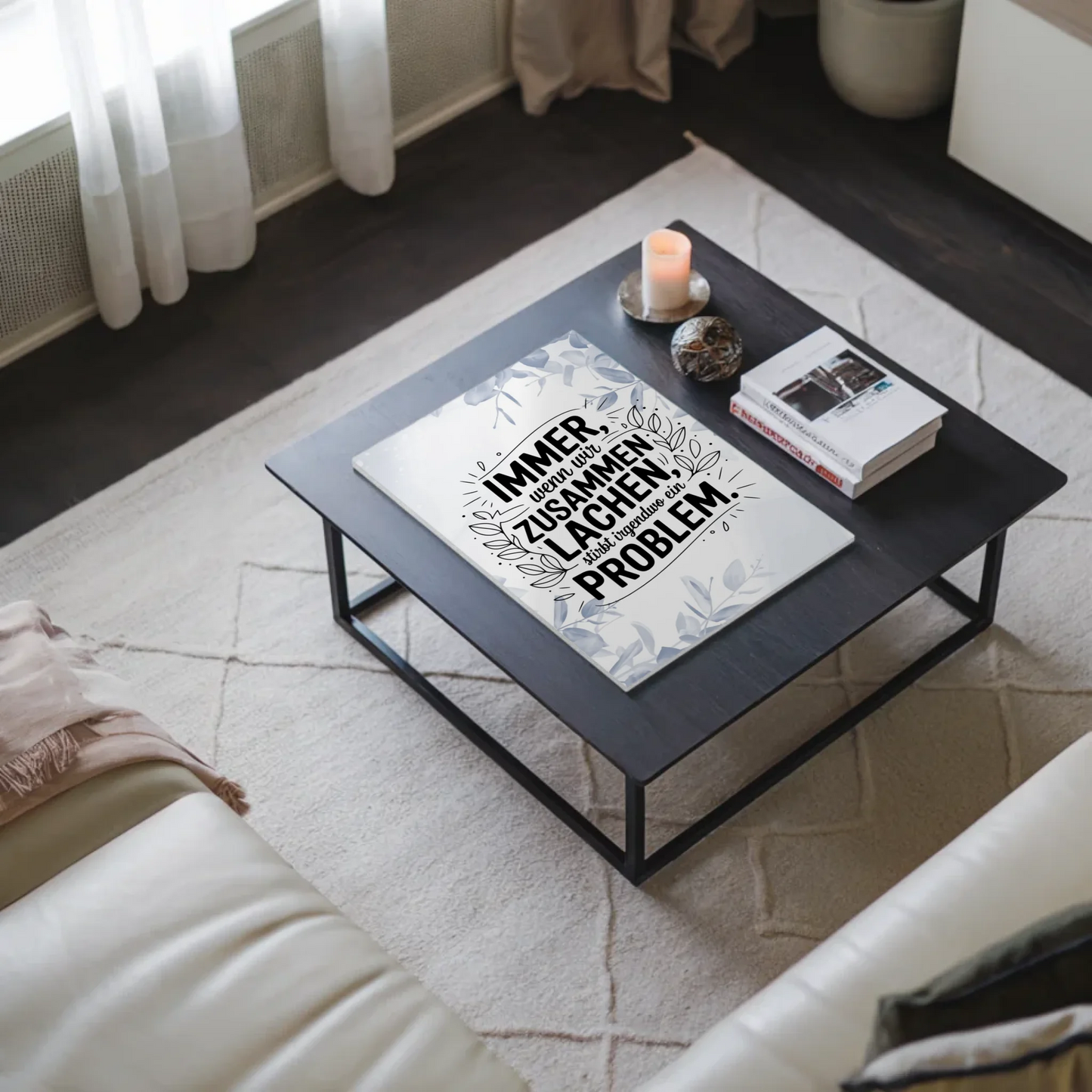 Magnet Poster mit Spruch Immer wenn wir zusammen lachen