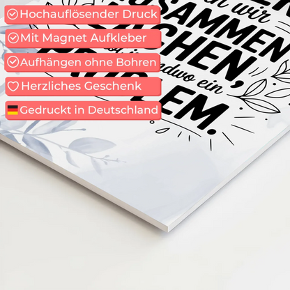 Magnet Poster mit Spruch Immer wenn wir zusammen lachen