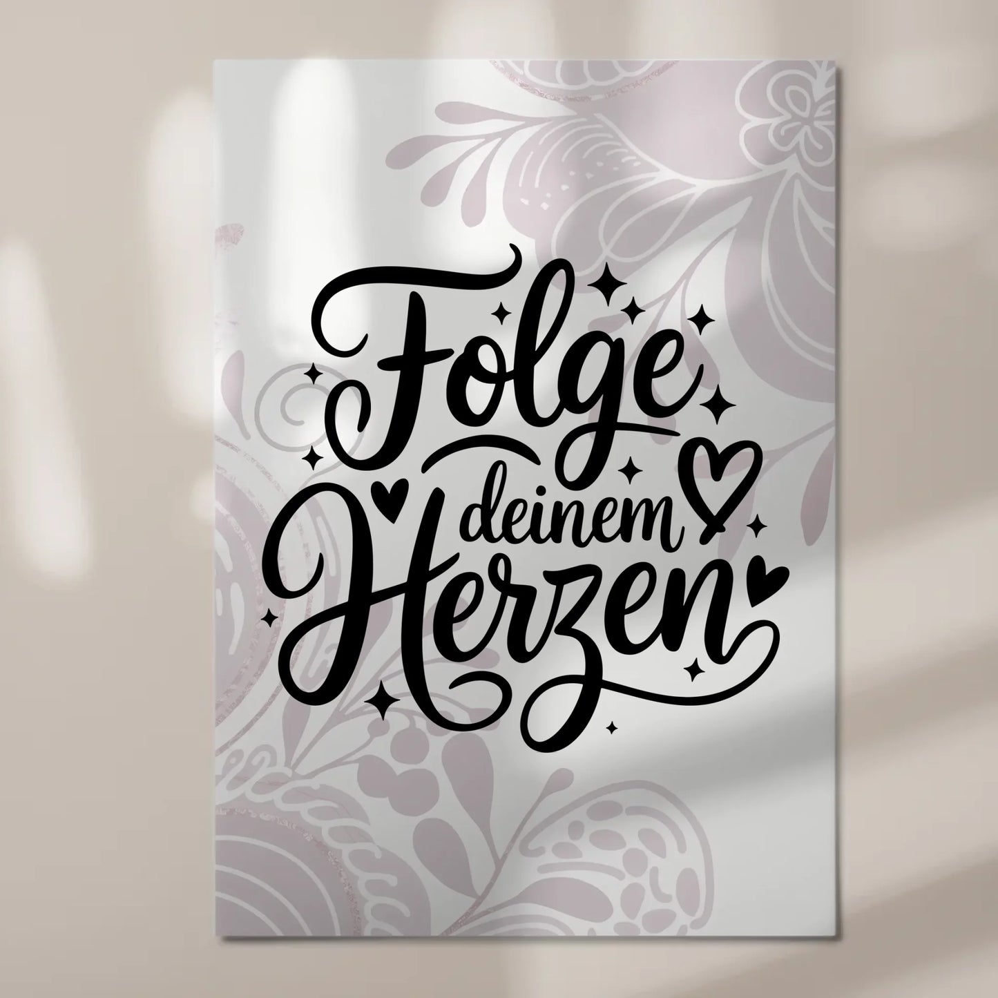 Magnet Poster mit Spruch Folge deinem Herzen Geschenk