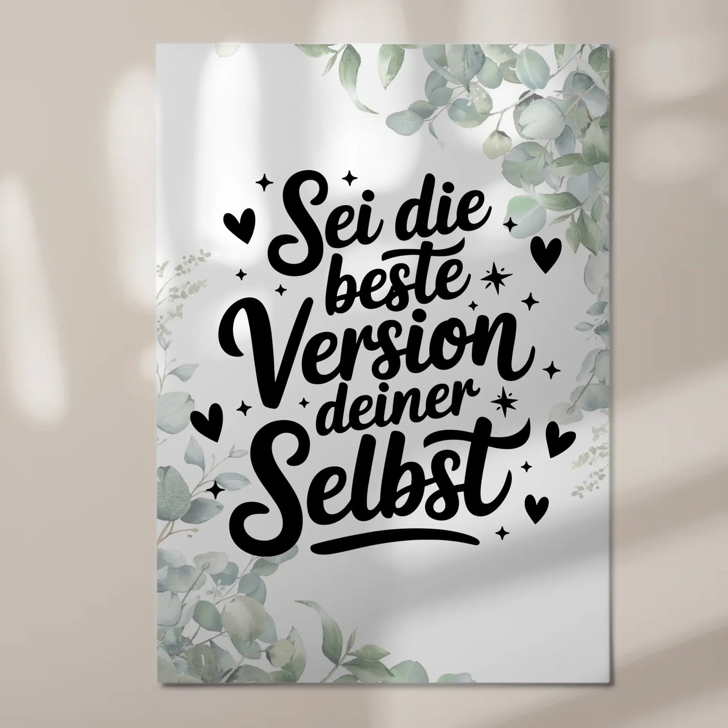 Sprüche Poster Magentisch - Beste Version deiner selbst