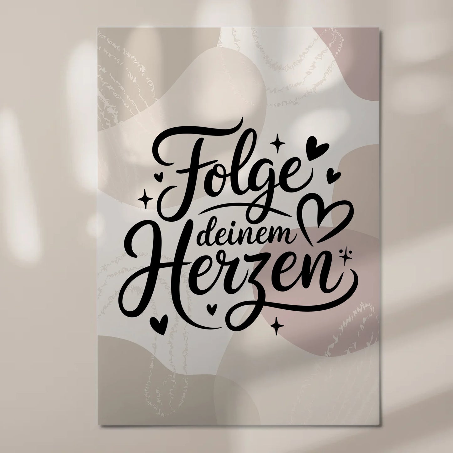 Magnet Poster Spruch Folge deinem Herzen Geschenkidee