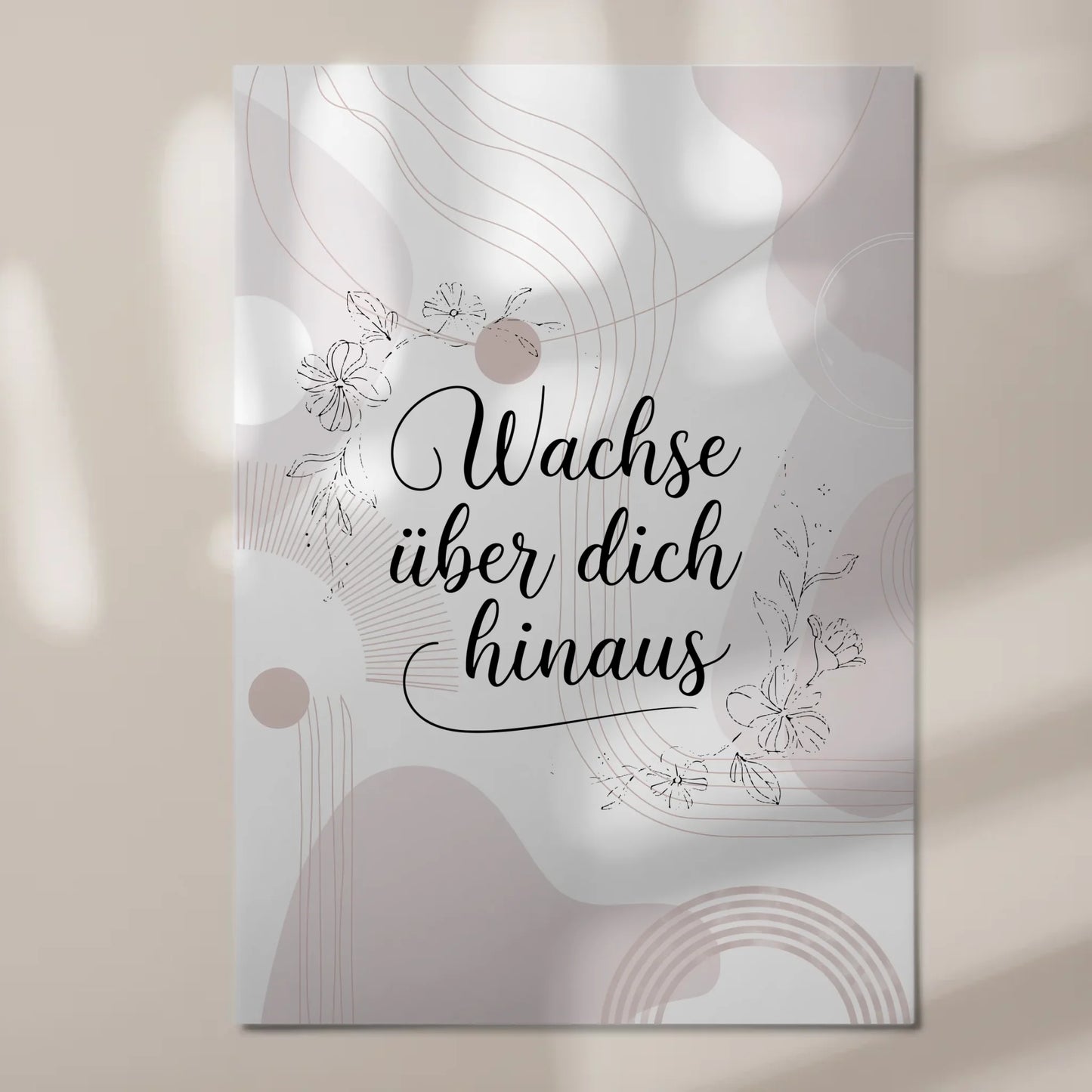 Magnet Poster mit Spruch Wachse über dich hinaus Geschenk