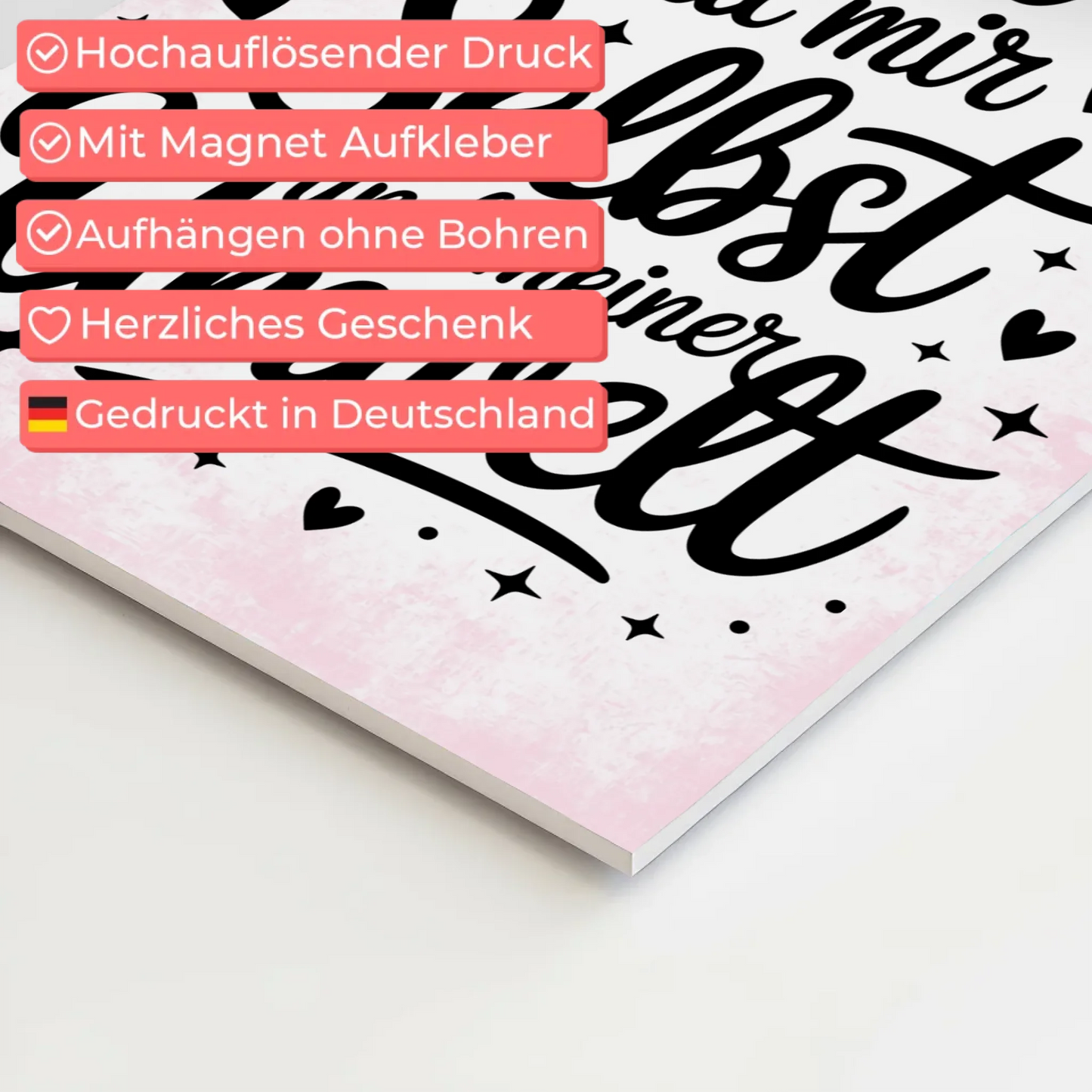 Affirmation Magnet Wandbild Positiv Ich bin in Harmonie
