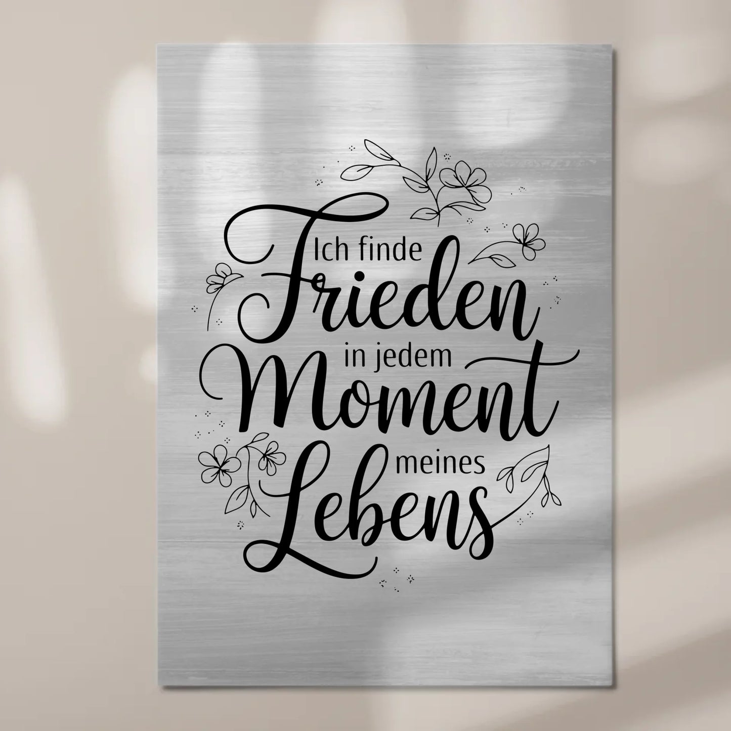 Magnetisches Sprüche Poster Affirmation Frieden im Leben