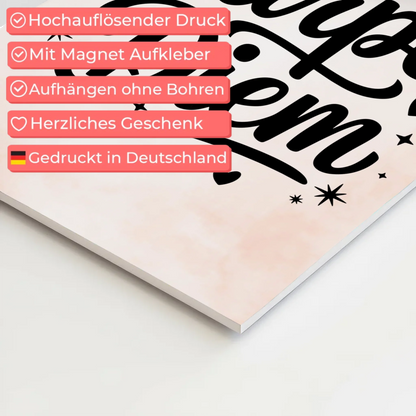 Carpe Diem Sprüche Poster Magentisch Personalisiert