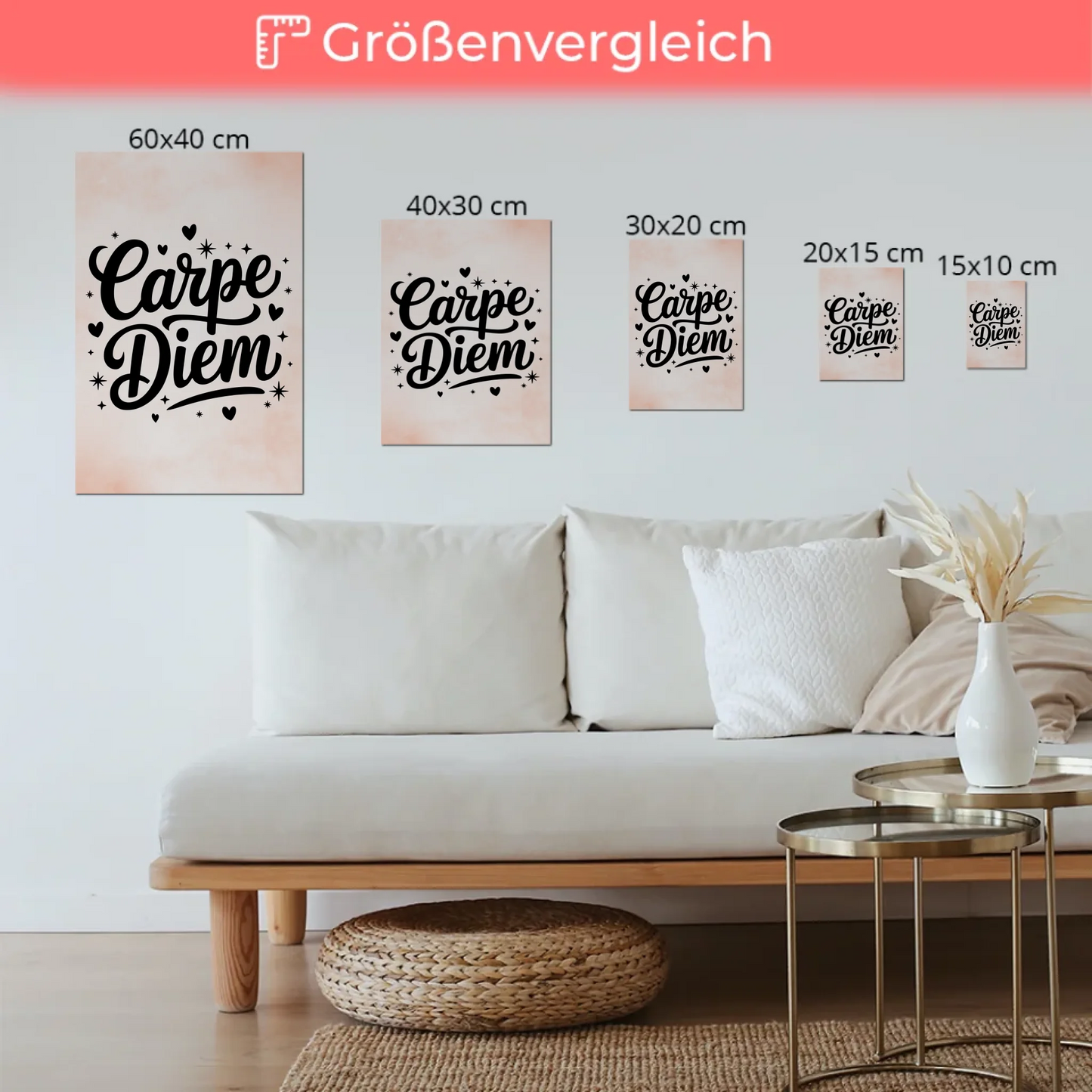 Carpe Diem Sprüche Poster Magentisch Personalisiert