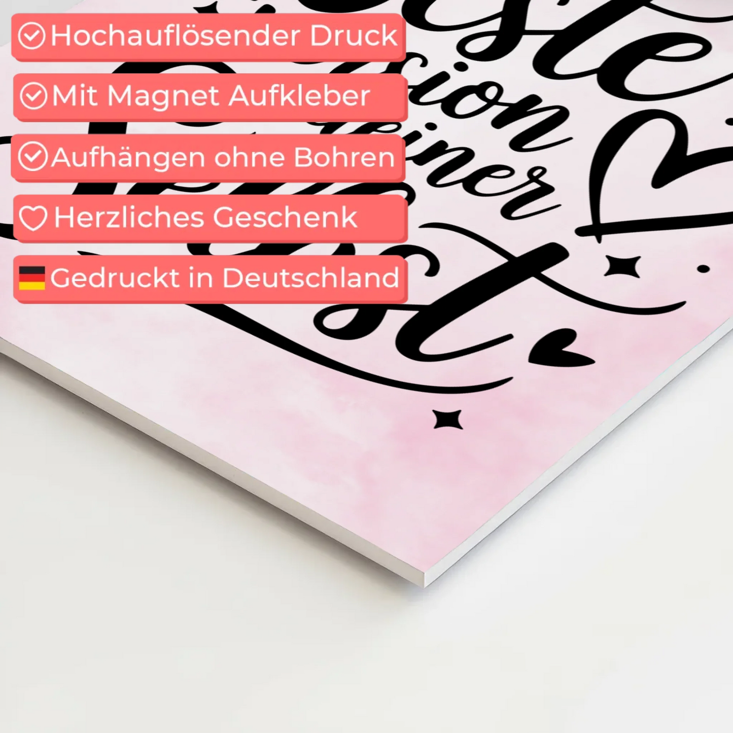 Magnet Poster Spruch Sei die beste Version deiner selbst