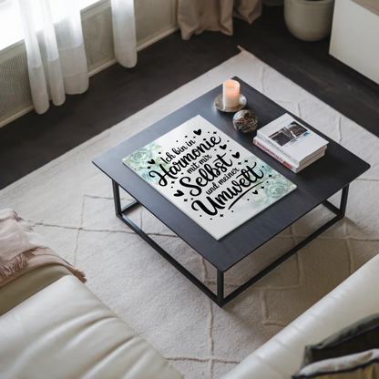 Affirmation Magnet Wandbild Ich bin in Harmonie Poster Fotoboard