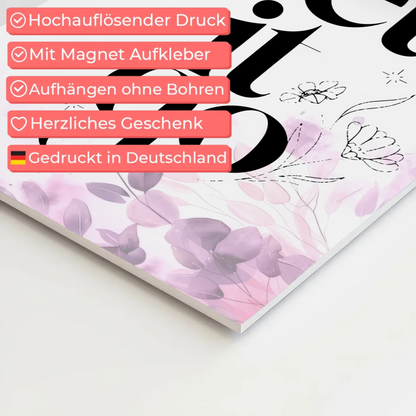 Magnet Poster mit Spruch Let it go personalisiert