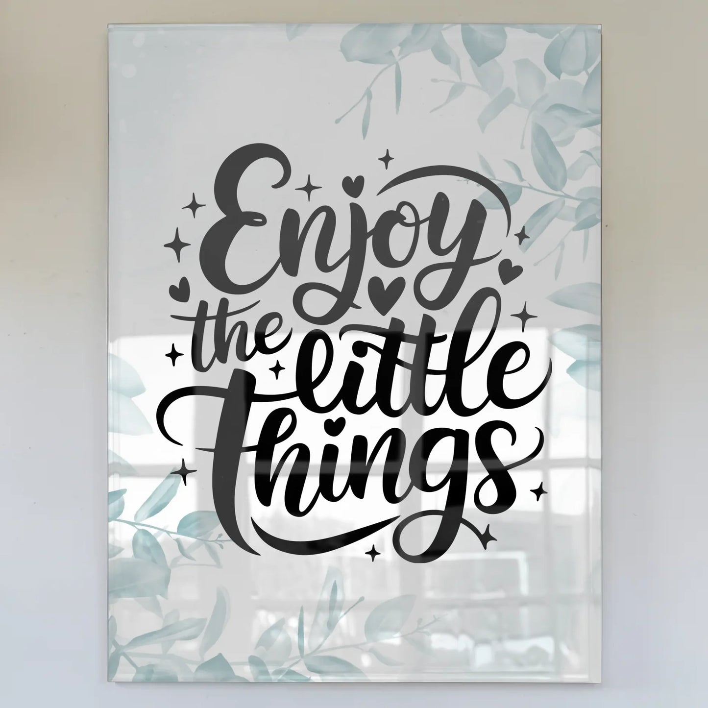 Bild Acrylglas Enjoy the Little Things Geschenkidee Spruch Wandbild