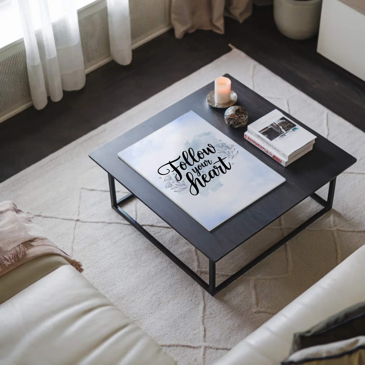 Magnet Poster Spruch Follow Your Heart personalisiert