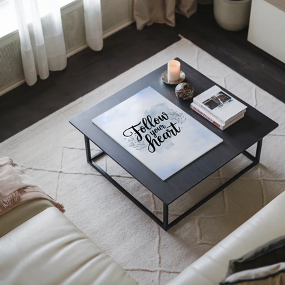 Magnet Poster Spruch Follow Your Heart personalisiert