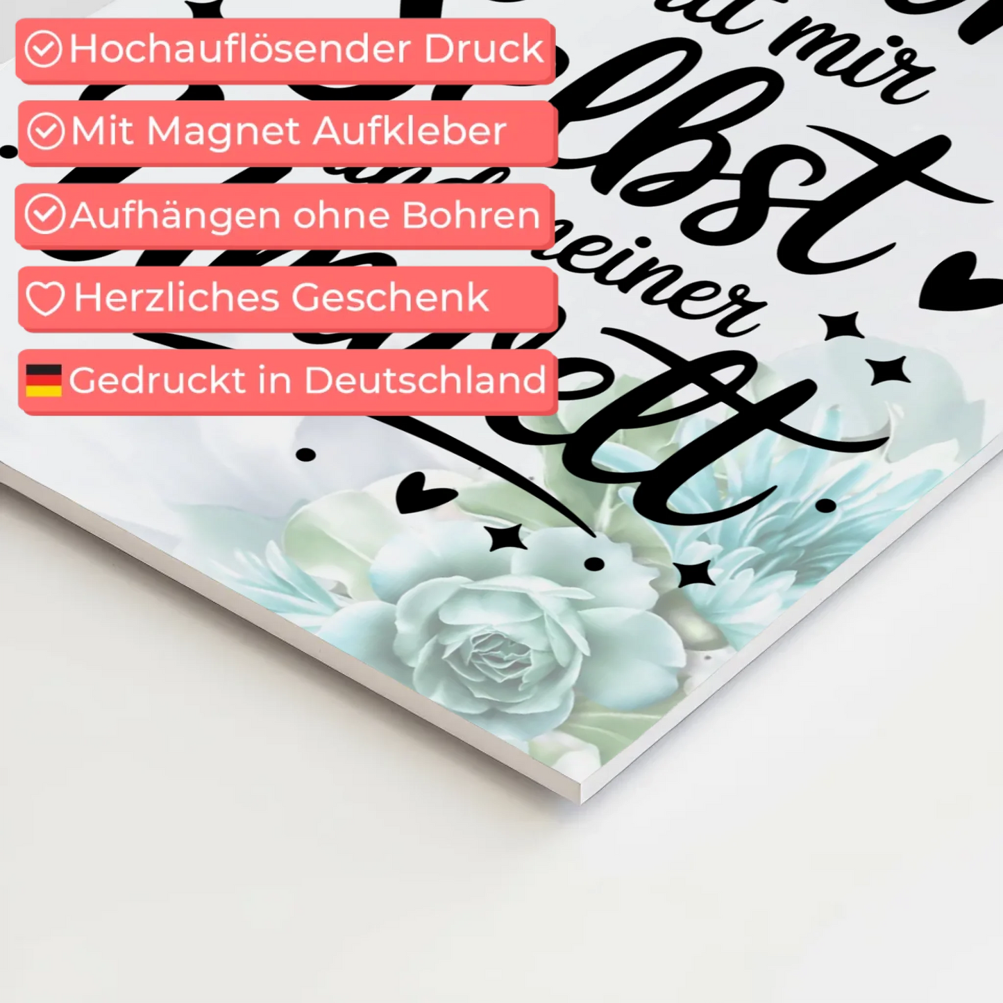 Affirmation Magnet Wandbild Ich bin in Harmonie Poster Fotoboard