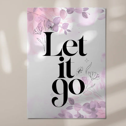 Magnet Poster mit Spruch Let it go personalisiert