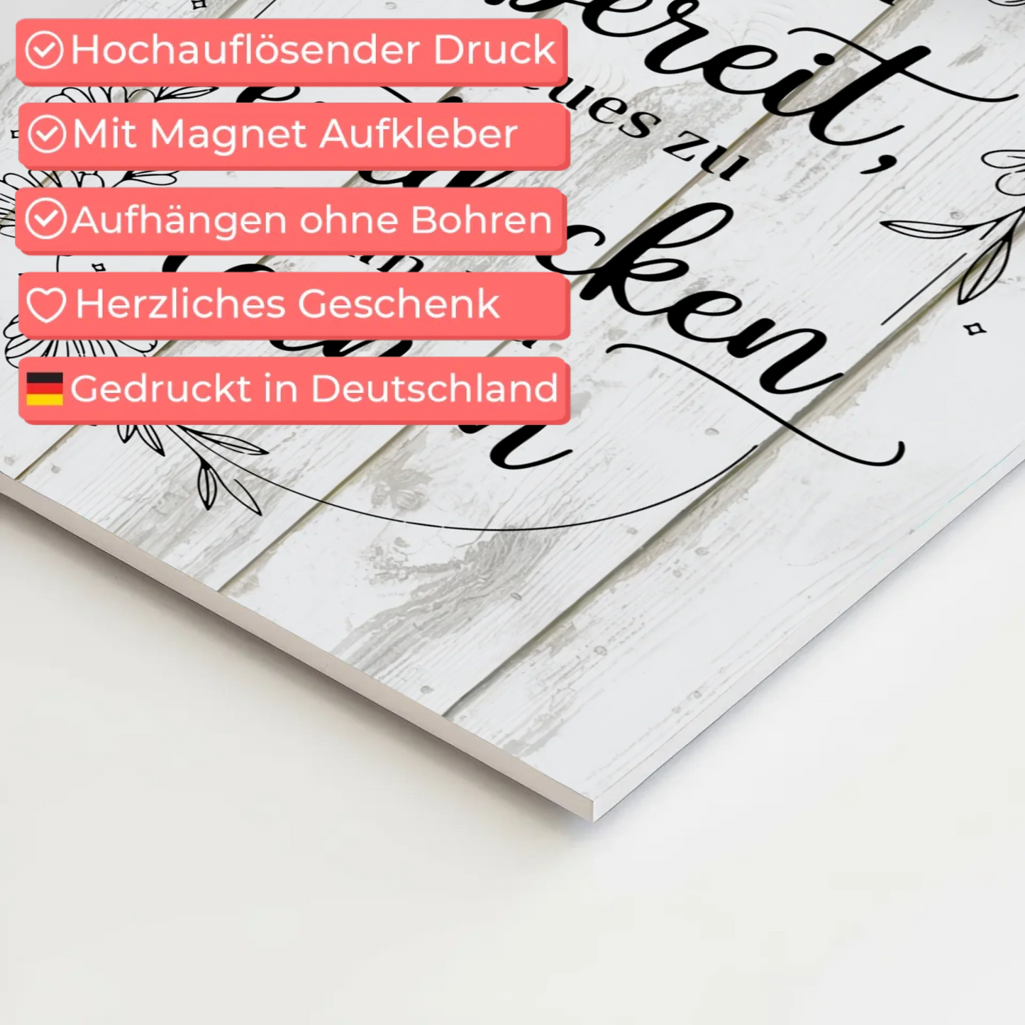 Spruch Affirmation Magnet Wandbild Positiv Neues Lernen