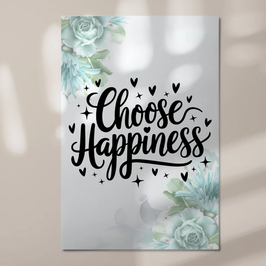 Magnet Poster Spruch Choose Happiness Geschenkideen