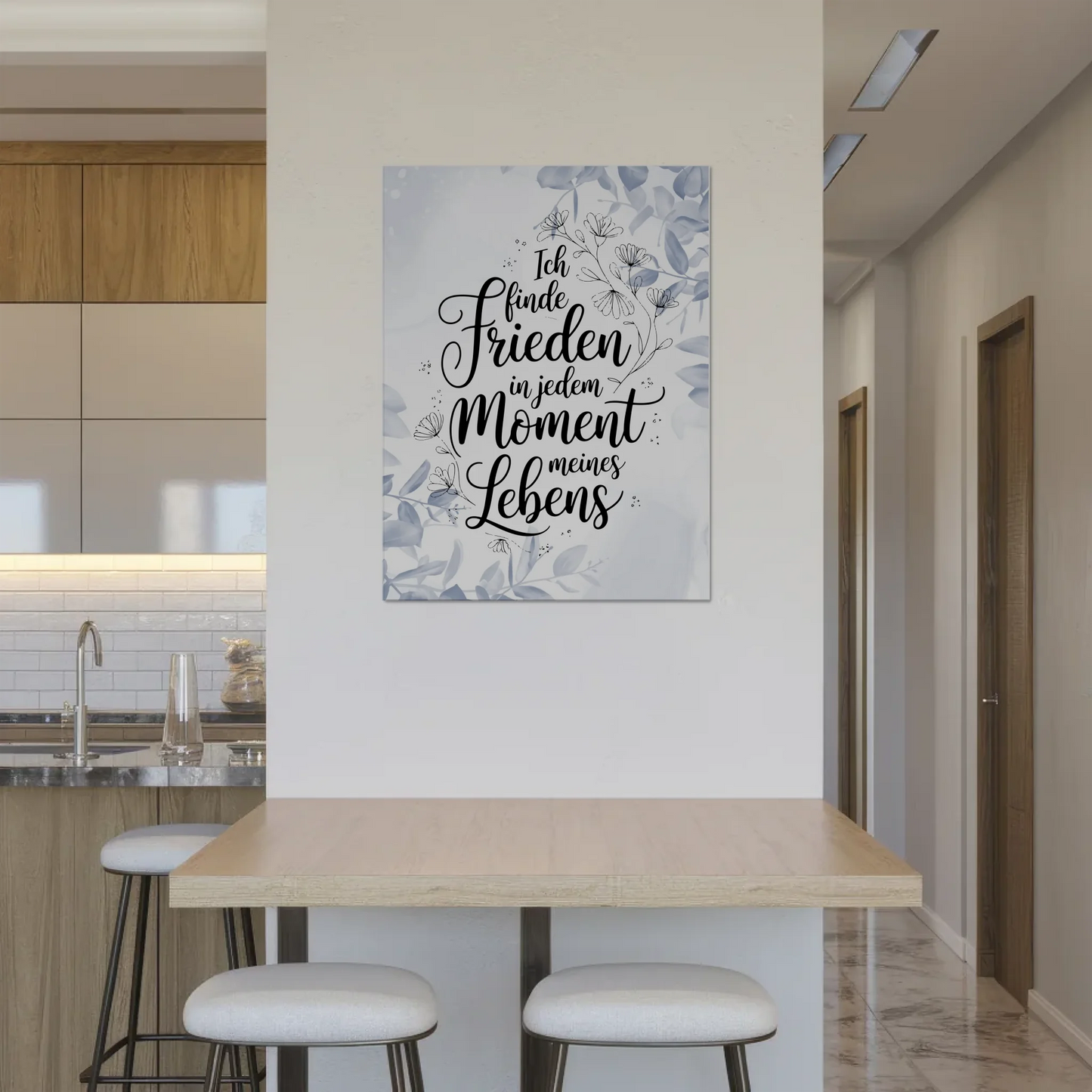 Magnet Poster mit Spruch Affirmation Positiv Frieden Leben