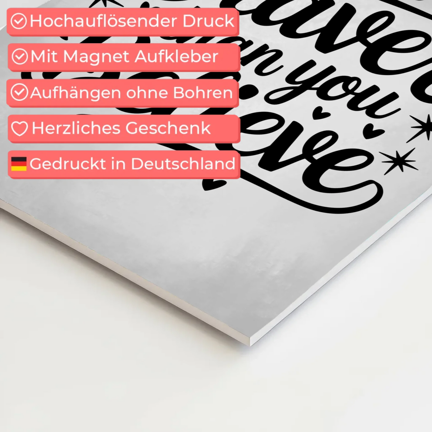 Magnet Poster Spruch You are braver than you believe