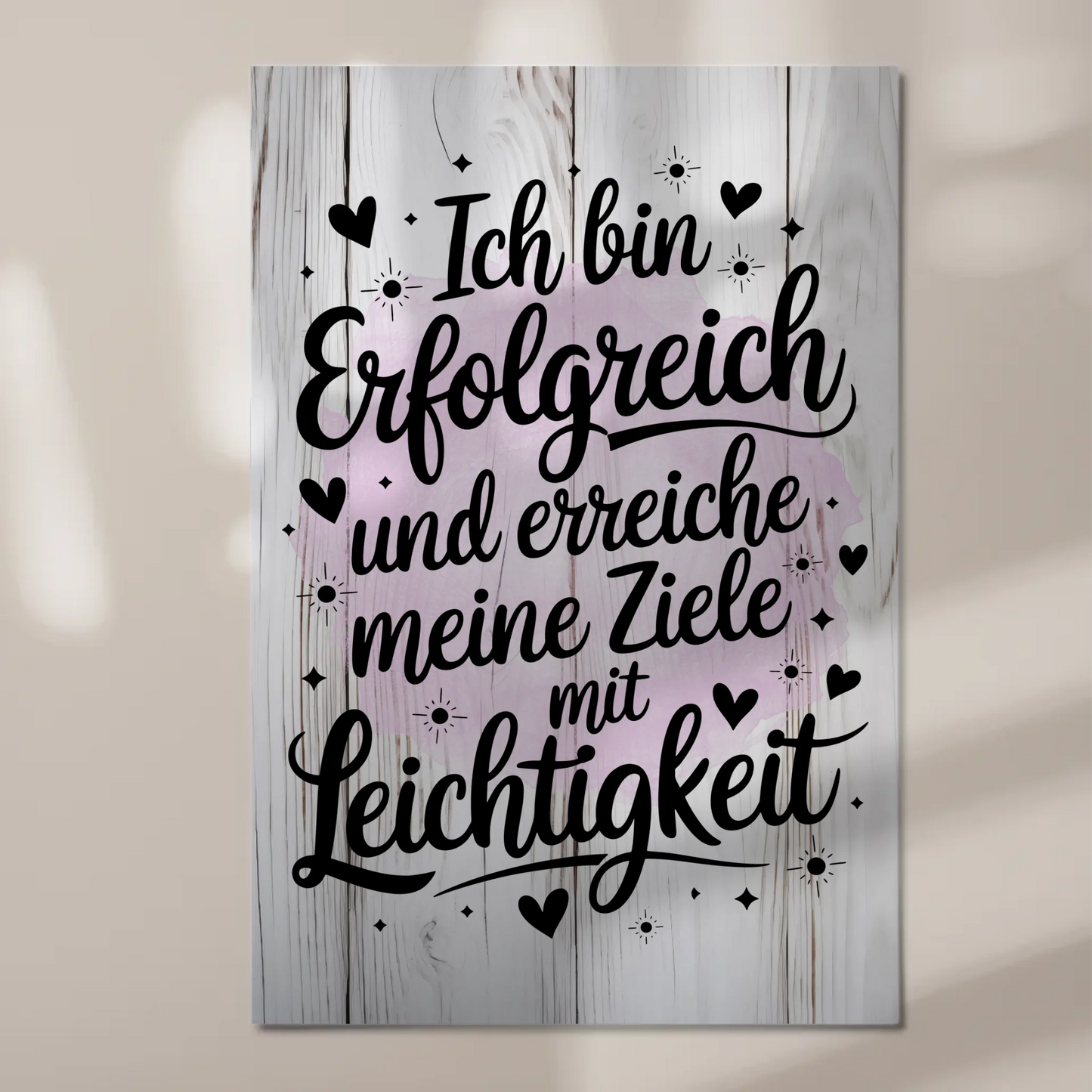Affirmation Magnet Wandbild: Ich bin erfolgreich, positiv