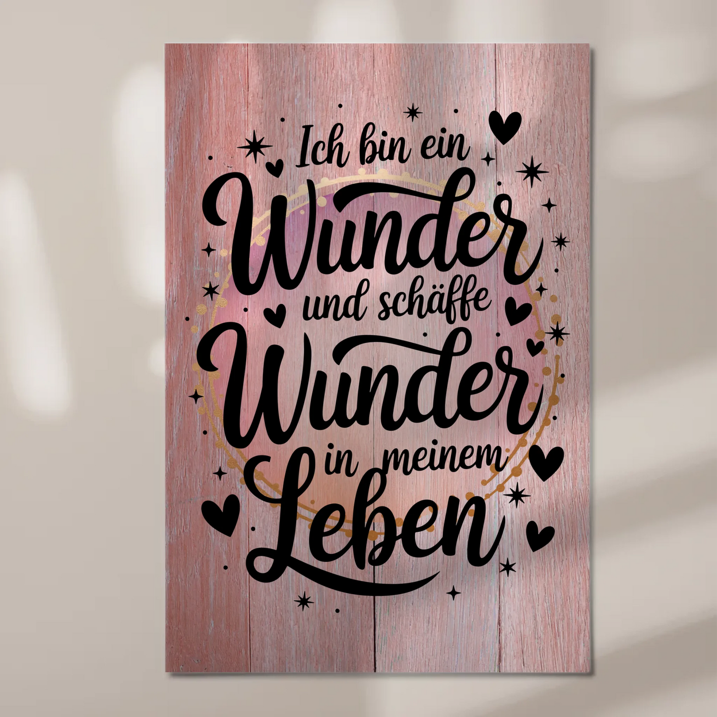 Affirmation Magnet Wandbild Ich bin ein Wunder Poster