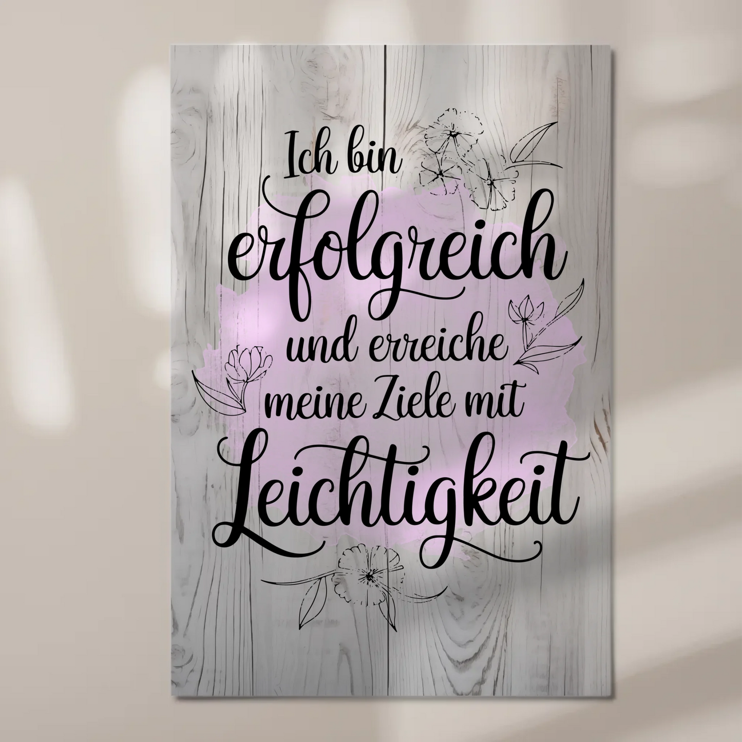 Affirmation Magnet Poster Spruch Ich bin erfolgreich