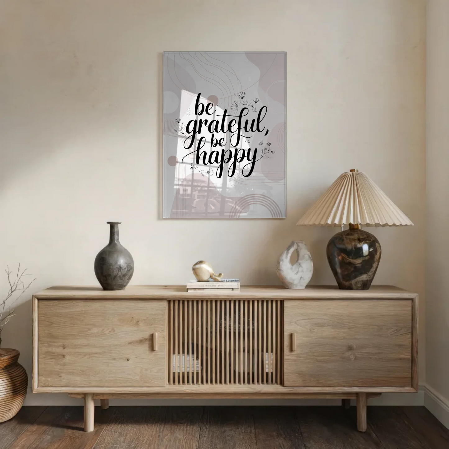 Bild Aus Acrylglas Be Grateful Be Happy Geschenk