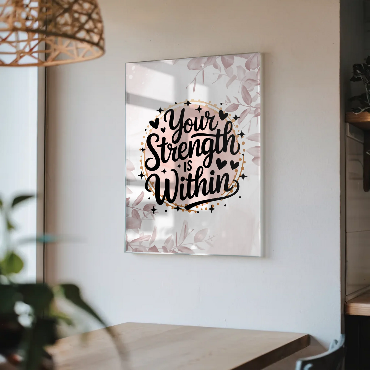 Foto Acrylglas Your Strength is Within Geschenkidee