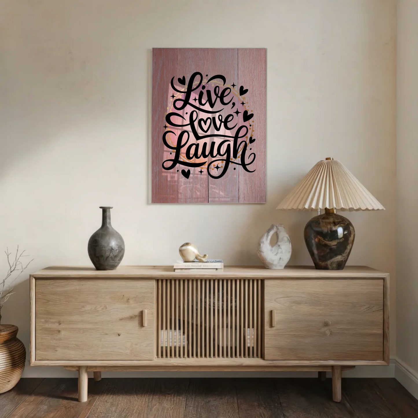 Foto Mit Acrylglas Live Love Laugh Geschenkideen