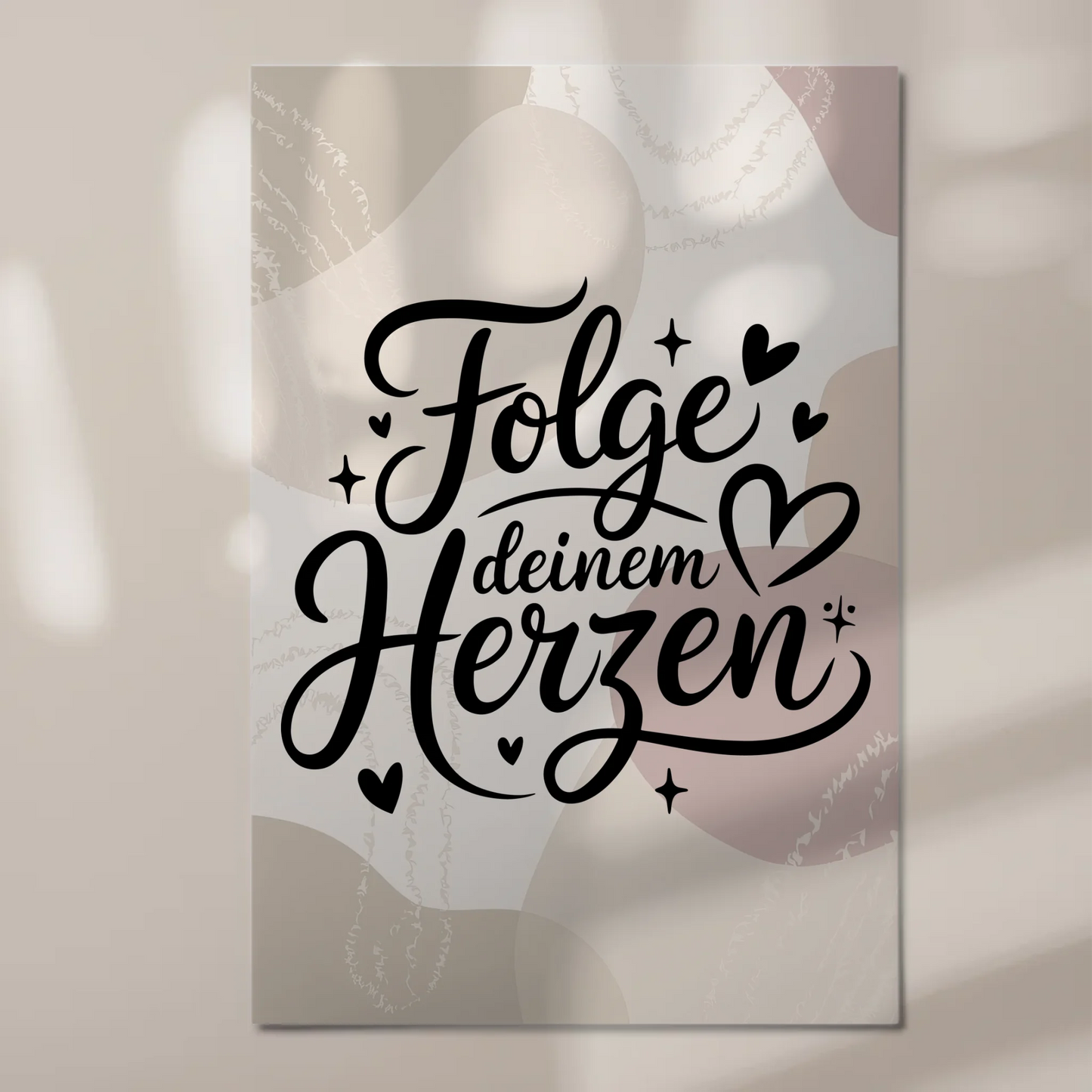 Magnet Poster Spruch Folge deinem Herzen Geschenkidee