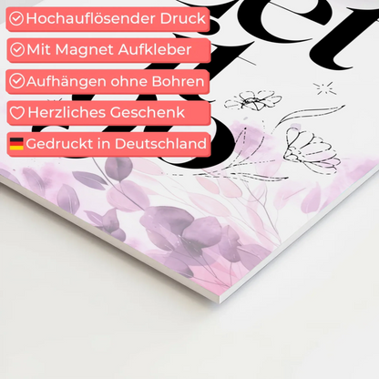 Magnet Poster mit Spruch Let it go personalisiert