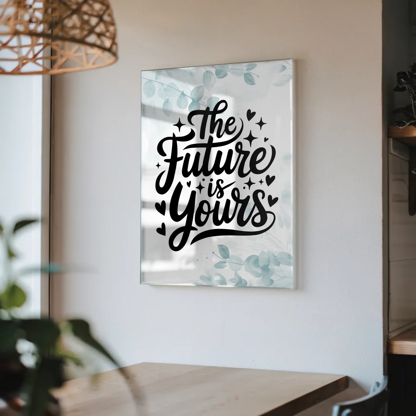 Acrylglas Wandbild The Future is Yours Geschenkidee