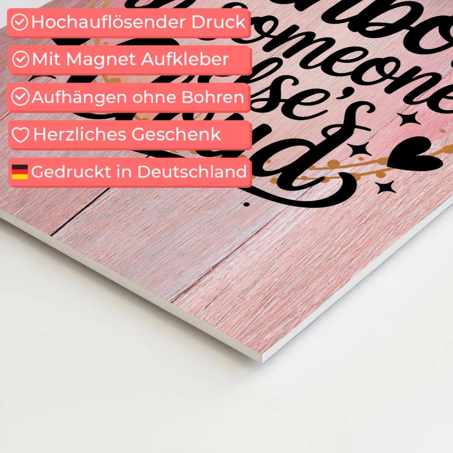 Magnet Poster Spruch Be a Rainbow Geschenkidee