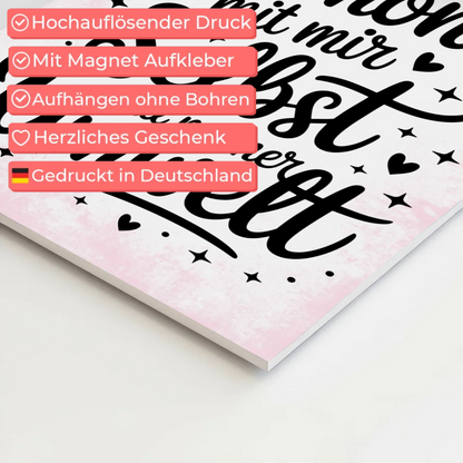 Affirmation Magnet Wandbild Positiv Ich bin in Harmonie