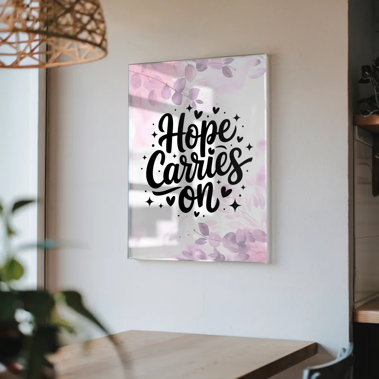 Acrylglas Wandbild Hope Carries On - Personalisiertes Geschenk